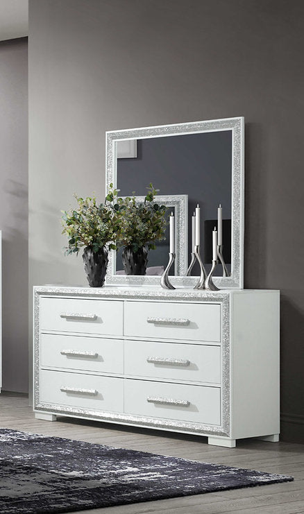 Andros-Silver Dresser & Mirror (D/M)