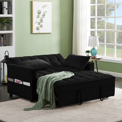 Madrid Velvet 2 Seater Pull-out Sofa Bed – a perfect fusion of practicality and comfort, designed to enhance your living space. Available in classic black and grey, this versatile sofa seamlessly combines modern aesthetics with functionality.