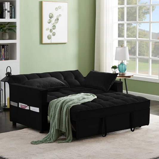 Madrid Velvet 2 Seater Pull-out Sofa Bed – a perfect fusion of practicality and comfort, designed to enhance your living space. Available in classic black and grey, this versatile sofa seamlessly combines modern aesthetics with functionality.
