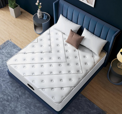 Experience superior comfort with this 11-inch premium hybrid foam mattress, expertly engineered to deliver the perfect balance of support and cushioning.