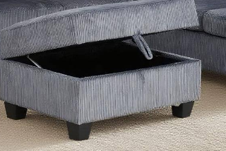 Sectioanl sofa  with Storage Ottoman & USB port