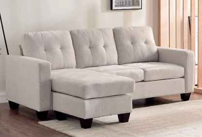 Luna Linen Fabric 3 Seater Convertible Sofa – a harmonious blend of versatility and contemporary elegance.